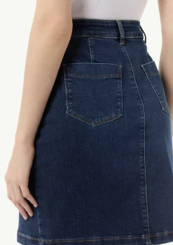 Denimrock mit vorderseitigem Schlitz-Comma Sale