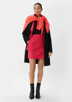 Dobby-Blazer mit Hahnentritt-Muster-Comma Best