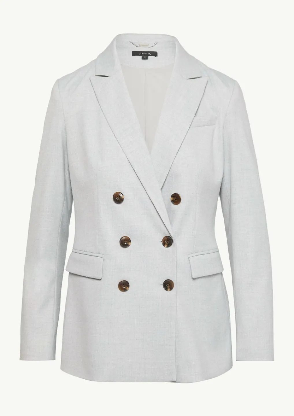 Doppelreihiger Blazer aus fließendem Flanell-Comma Best