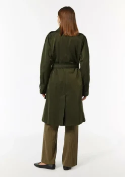 Doppelreihiger Trenchcoat aus Baumwollmix-Comma Outlet