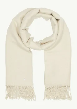 Doubleface-Schal mit Glitzereffekt und Fransen-Comma Discount