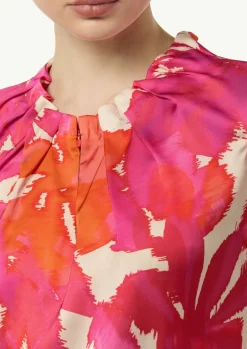 Drapierte Satinbluse-Comma Outlet