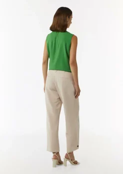 Elastische Baumwollhose in O-Form mit Knopfdetail-Comma Clearance