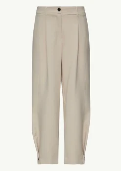 Elastische Baumwollhose in O-Form mit Knopfdetail-Comma Clearance