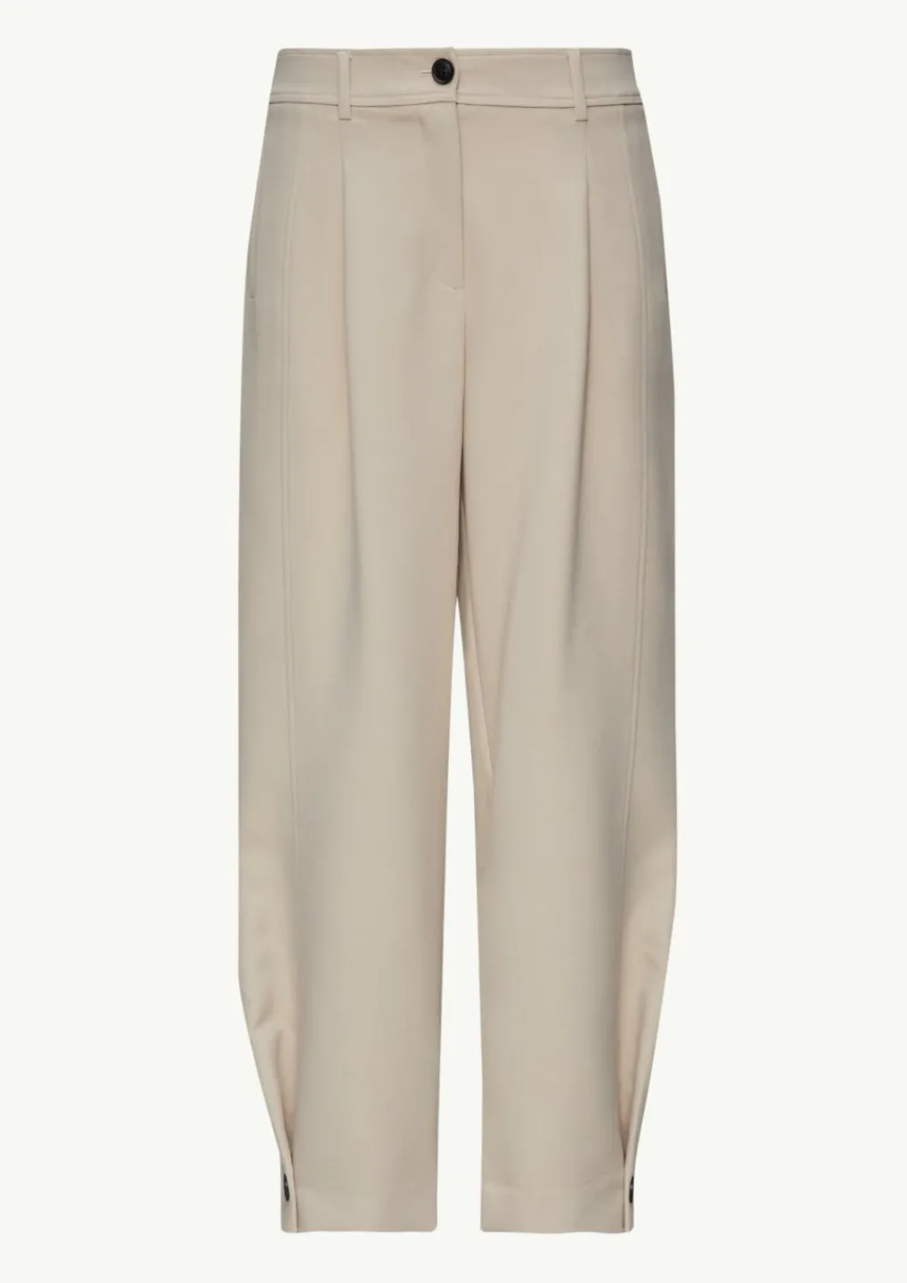 Elastische Baumwollhose in O-Form mit Knopfdetail-Comma Clearance