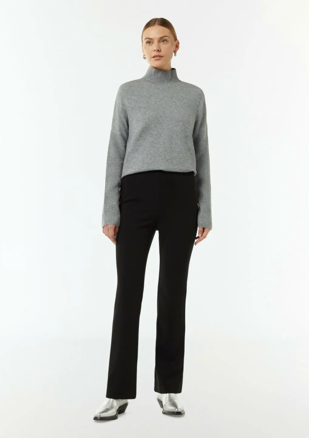 Elastische Hose mit Flared Leg-Comma Sale