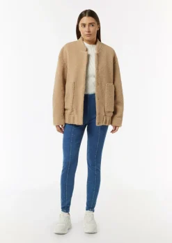 Elastische Jeggings mit Ziernähten-Comma Fashion