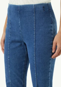 Elastische Jeggings mit Ziernähten-Comma Fashion
