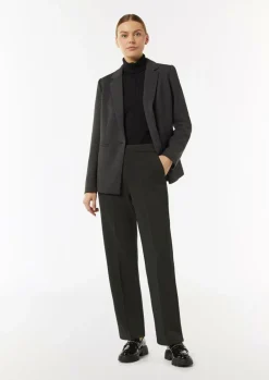 Elastische Jersey-Hose mit Bügelfalte-Comma Hot