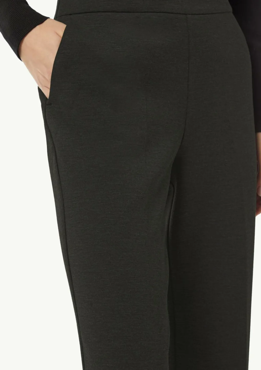 Elastische Jersey-Hose mit Bügelfalte-Comma Hot