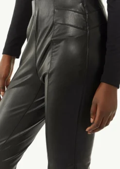 Elastische Leggings aus Lederimitat-Comma Online