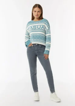 Elastische Skinny Jeans mit Waschung-Comma Clearance