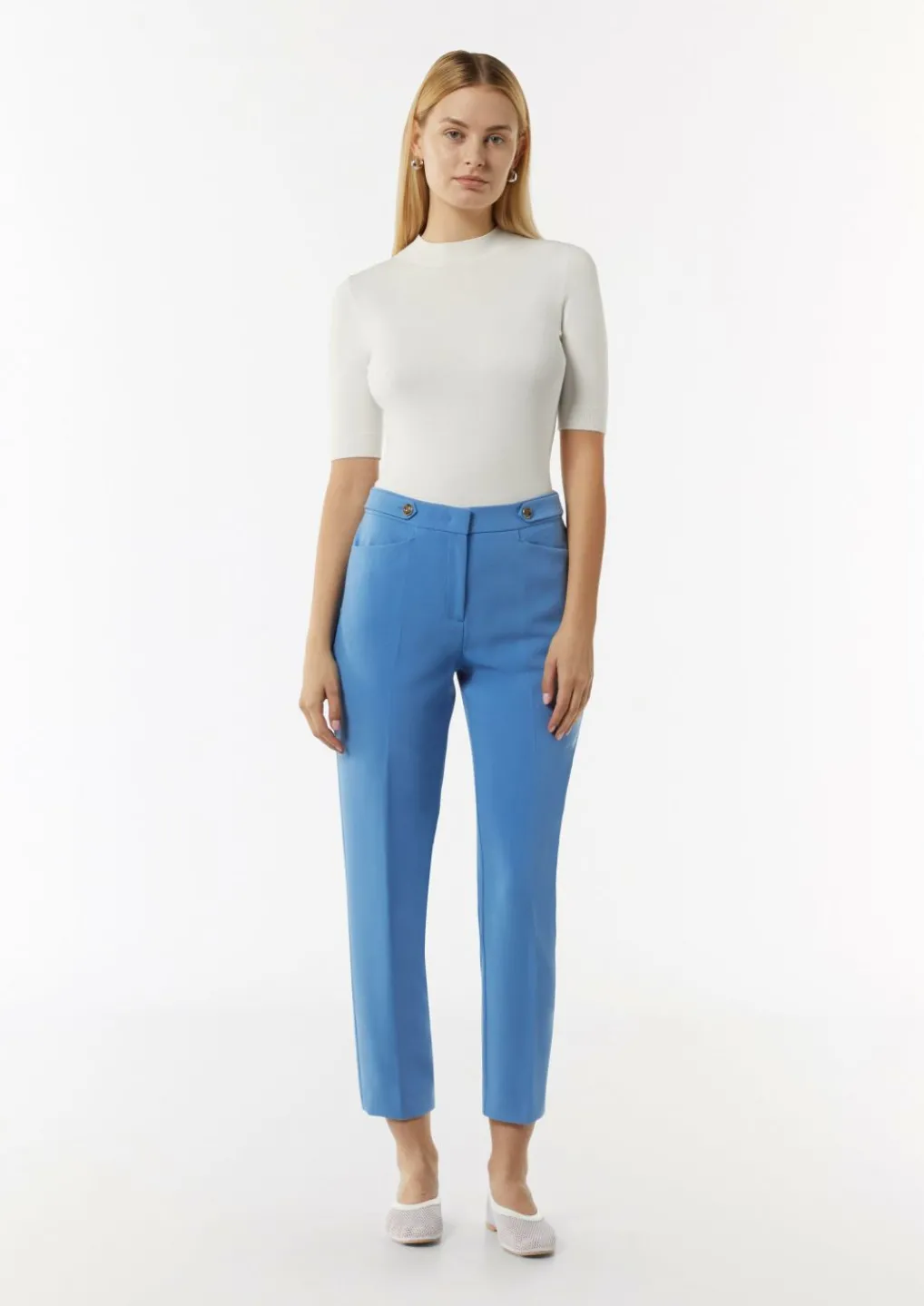 Elegante Hose mit Riegel und Knopf-Comma Online