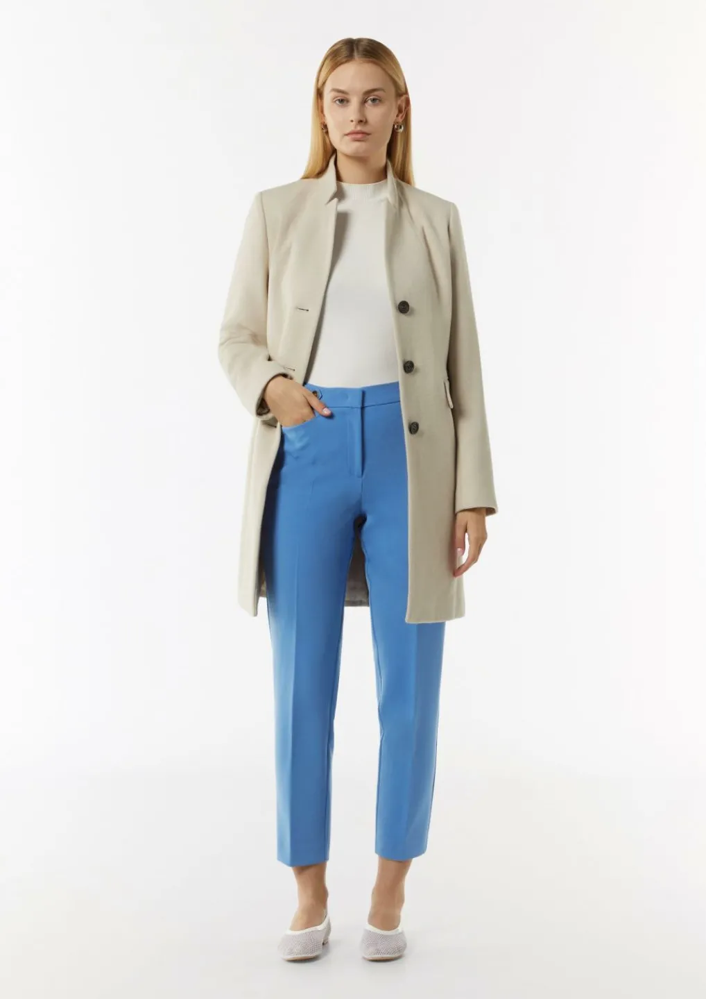 Elegante Hose mit Riegel und Knopf-Comma Online