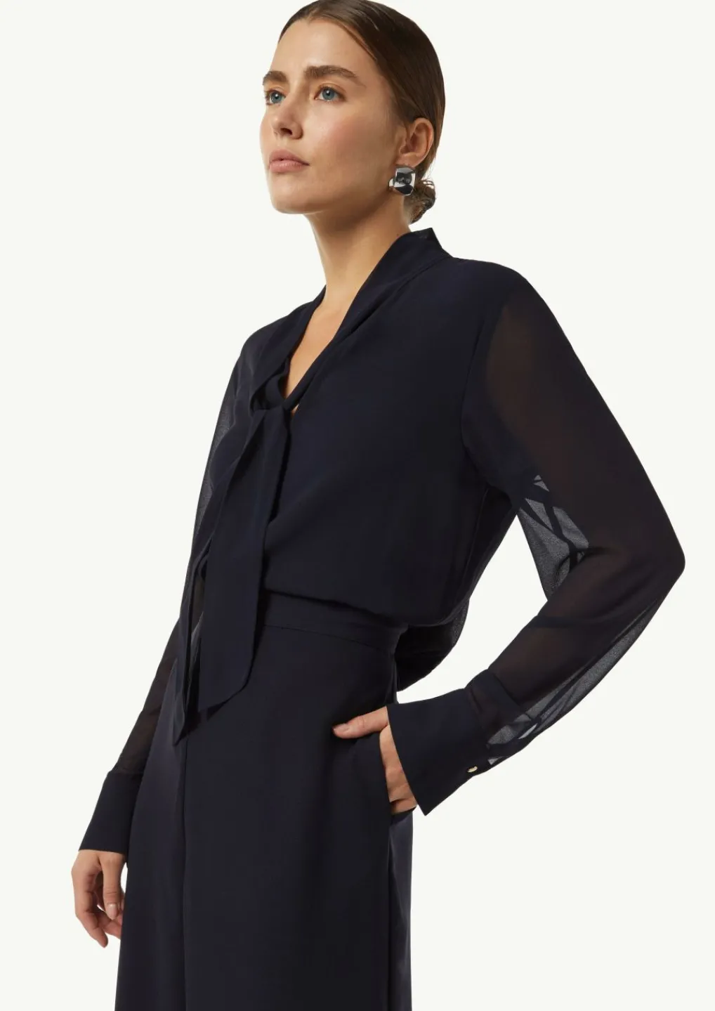 Eleganter Jumpsuit im Fabricmix-Comma Sale