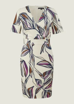 Etuikleid mit floralem Muster-Comma Sale