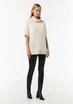 Fein melierter Poncho im Oversized Cut-Comma Fashion