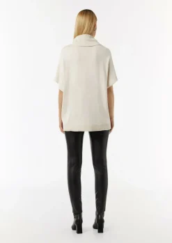 Fein melierter Poncho im Oversized Cut-Comma Fashion