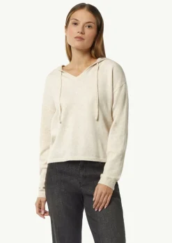 Feinstrick-Pullover mit Kapuze-Comma Best