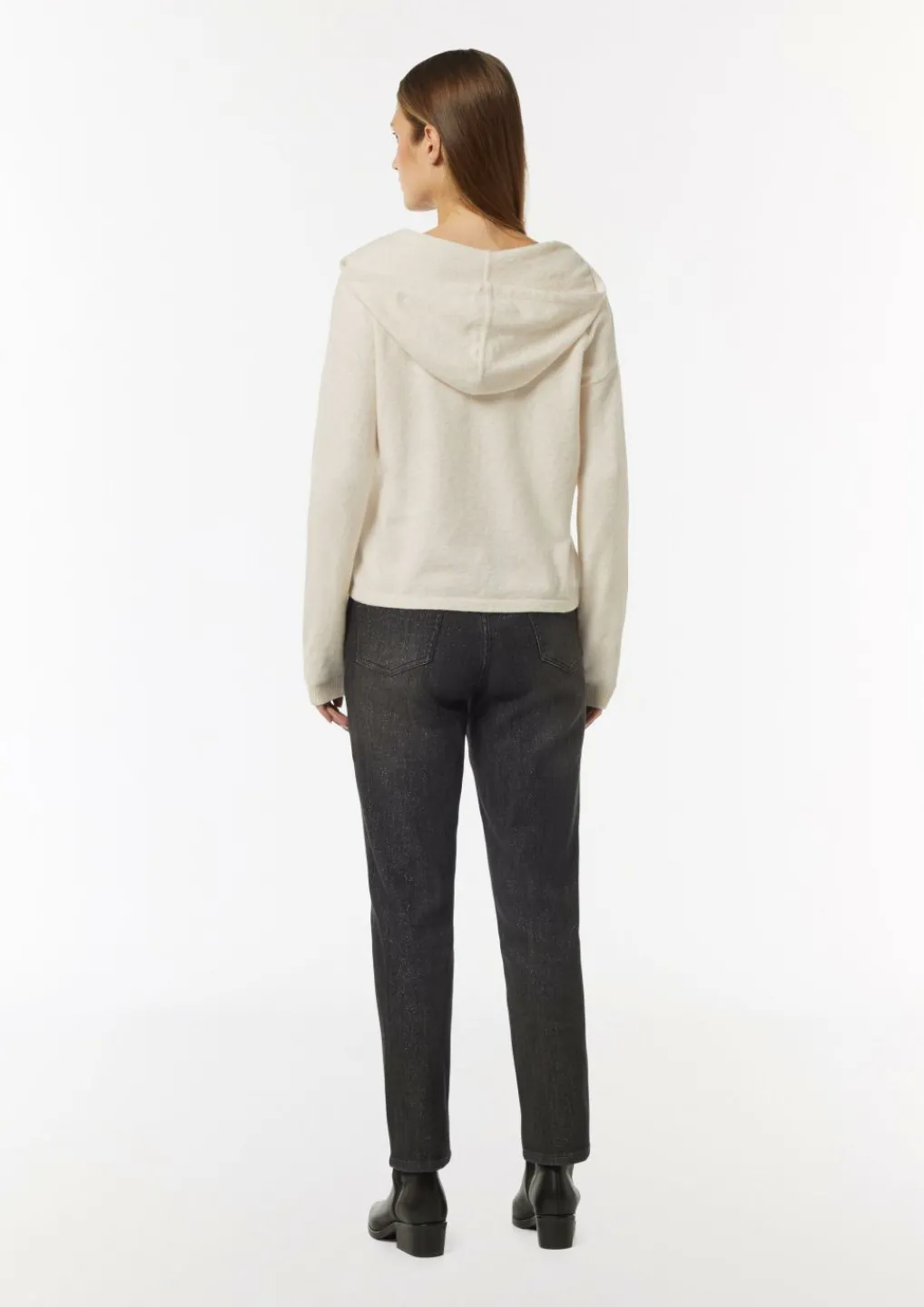 Feinstrick-Pullover mit Kapuze-Comma Best