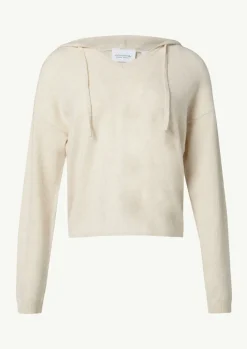 Feinstrick-Pullover mit Kapuze-Comma Best