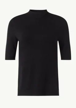 Feinstrickpullover mit Stehkragen-Comma Best