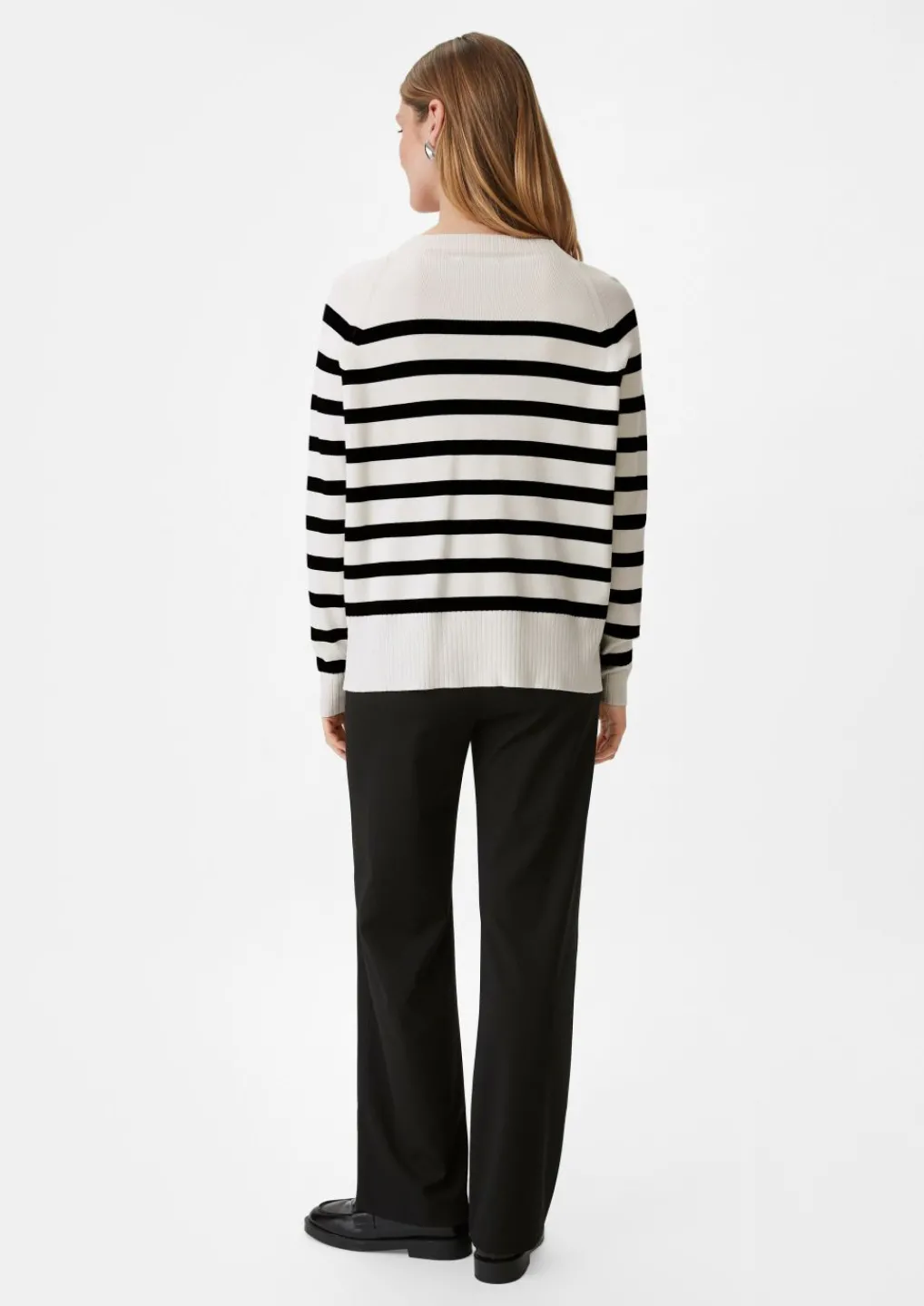 Feinstrickpullover mit Streifen-Comma Hot