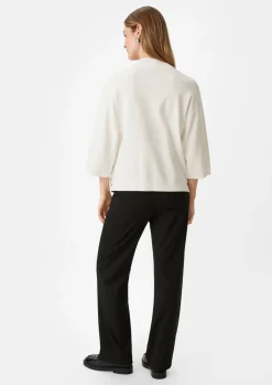 Feinstrickpullover mit Troyer-Kragen-Comma Online
