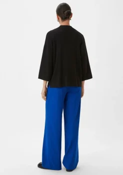 Feinstrickpullover mit Troyer-Kragen-Comma Best