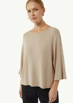 Feinstrickpullover mit weiten Ärmeln-Comma New