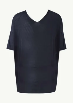Feinstrick-Shirt aus Viskose-Comma Outlet