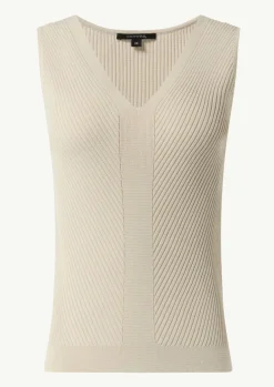 Feinstricktop mit Rippstruktur im Skinny Fit-Comma Outlet