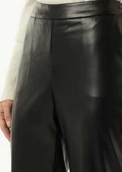 Flared-Leg-Hose in Leder-Optik-Comma Fashion
