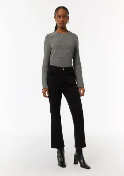 Flared-Leg-Jeans aus Baumwollstretch-Comma Online