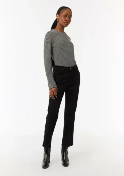 Flared-Leg-Jeans aus Baumwollstretch-Comma Online