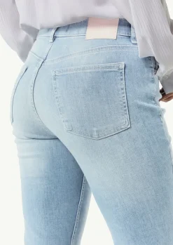 Flared Leg-Jeans mit Bügelfalten-Comma Online