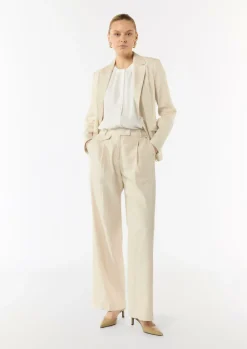 Fließende Chiffonbluse mit Knopfleiste-Comma Discount