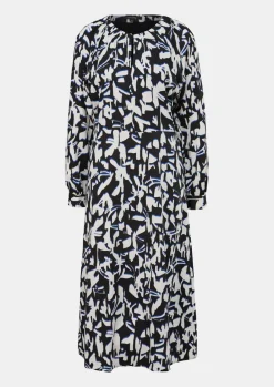 Fließendes Maxikleid mit All-over-Print-Comma Online