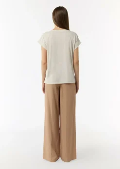 Fließendes T-Shirt aus Jersey im Loose Fit-Comma Outlet