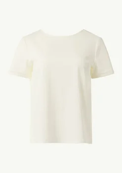 Fließendes T-Shirt mit Rücken-Detail-Comma Fashion