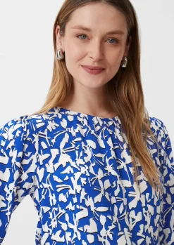 Gemusterte Bluse aus Viskose-Comma Fashion