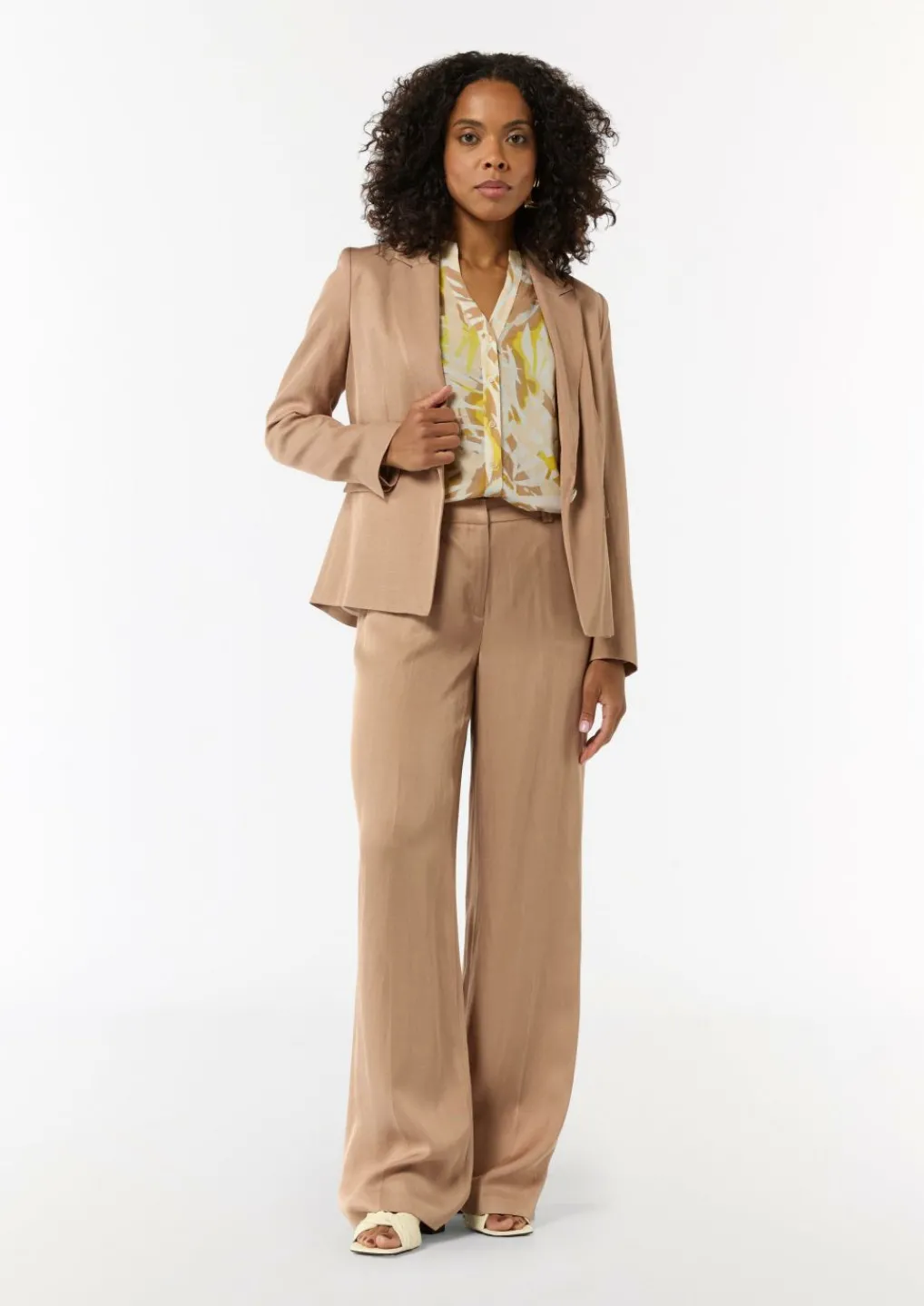 Gemusterte Bluse im Relaxed Fit-Comma Outlet