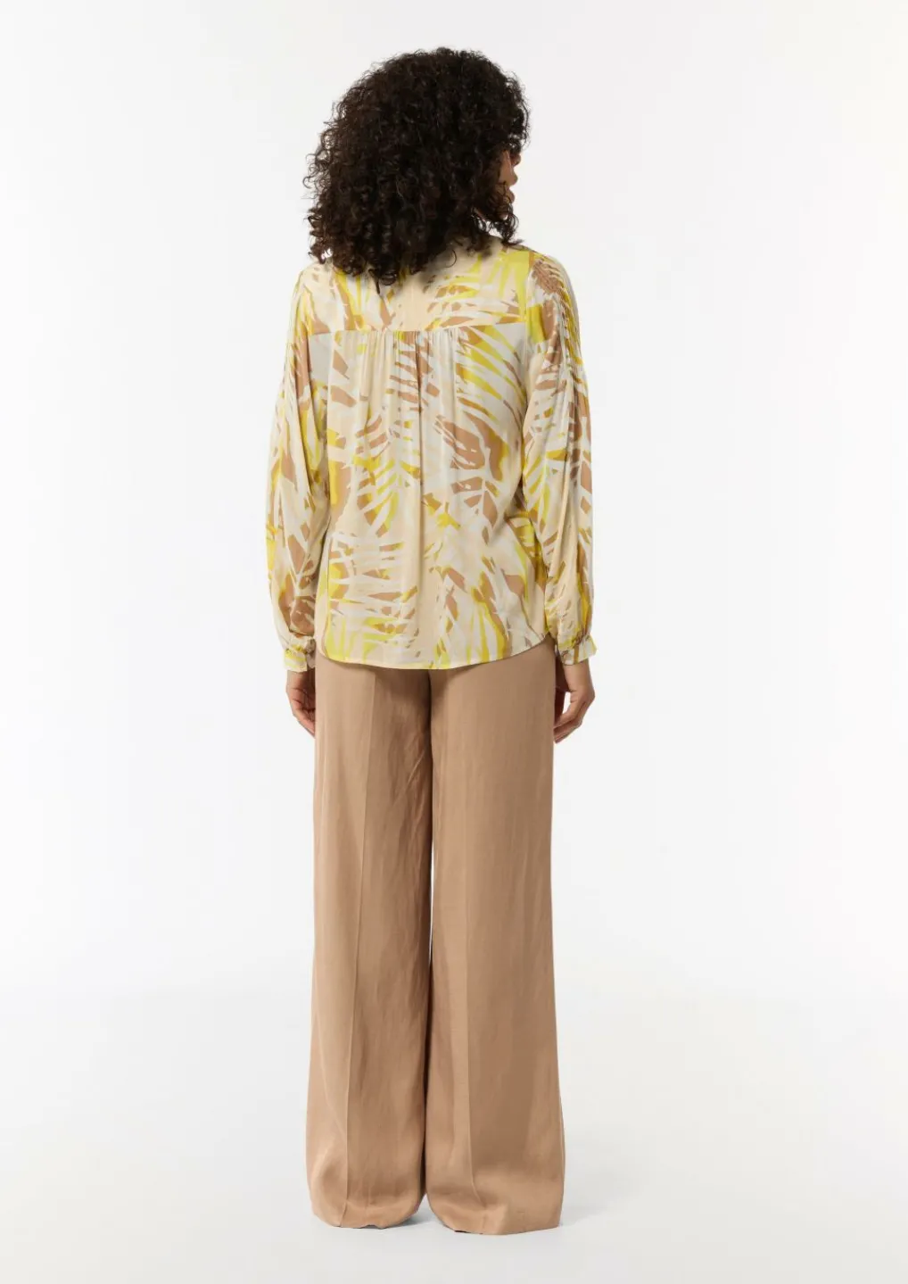 Gemusterte Bluse im Relaxed Fit-Comma Outlet