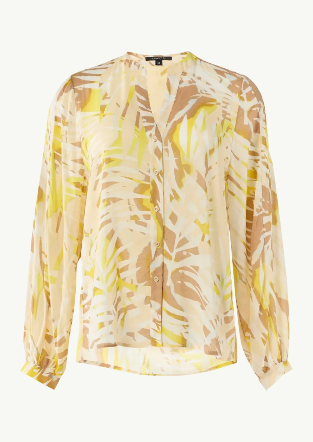Gemusterte Bluse im Relaxed Fit-Comma Outlet
