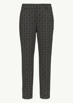 Gemusterte Cigarette-Pants aus Jersey-Comma Discount
