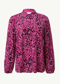Gemusterte Hemdbluse mit elastischen Bündchen-Comma Sale