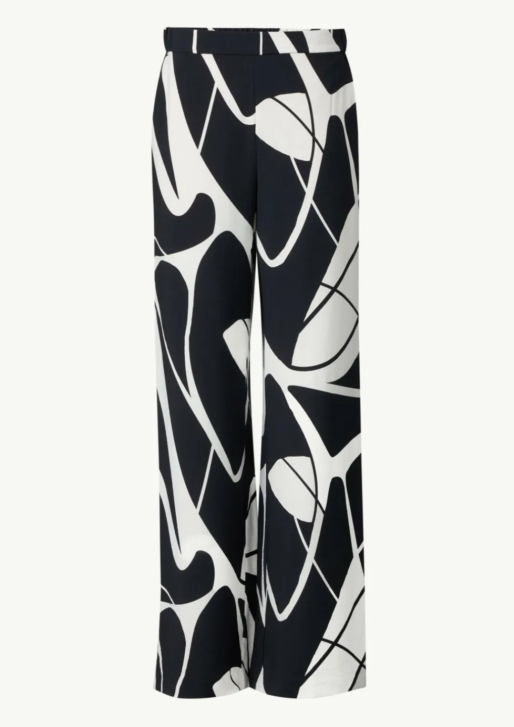 Gemusterte Palazzo-Hose aus Viskosemix-Comma Discount