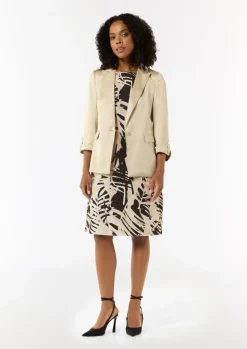 Gemustertes Baumwollkleid im Relaxed Fit-Comma Online