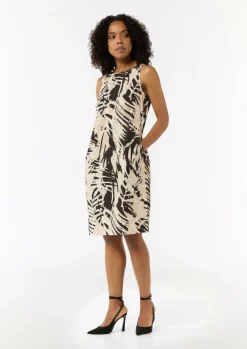 Gemustertes Baumwollkleid im Relaxed Fit-Comma Online