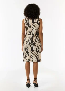 Gemustertes Baumwollkleid im Relaxed Fit-Comma Online